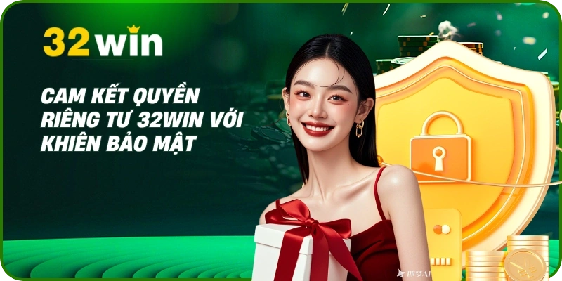Quyền riêng tư 32Win 1 Cam kết quyền riêng tư 32Win với khiên bảo mật